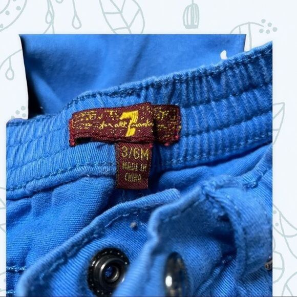7 For all Mankind Royal Blue Jeans 3/6‎ Months - Picture 4 of 6